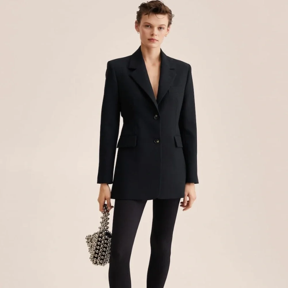 Mango Structured Blazer with Cut-Out_2
